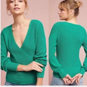 Moth Sweater from Anthropology. Moth wrap sweater